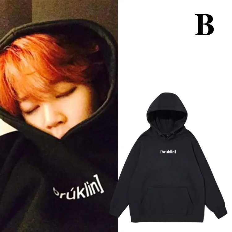   เสื้อฮู้ด Jin Suga Namjoon ทรงหลวม สไตล์สตรีท แขนยาว ผ้าฝ้าย คอกลม พร้อมกระเป๋าจิงโจ้