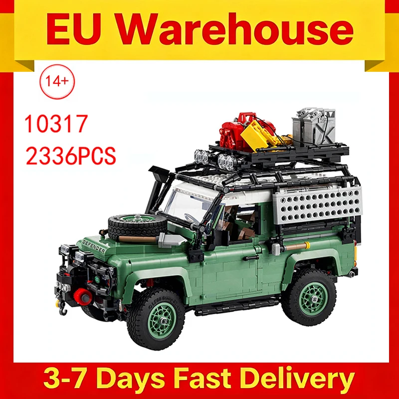 2336 pièces Terres Supercar Rover tout-terrain défenseur 90 véhicule modèle de voiture blocs de construction brique chambre décoration cadeau d'anniversaire 10317