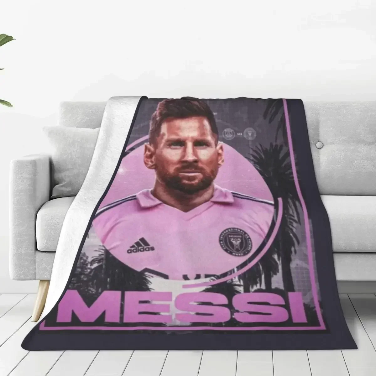 

Pink Blanket Football Star Travelling Flannel Throw Blanket Warm Soft Couch Chair Sofa Bed Custom Bedspread Gift Idea