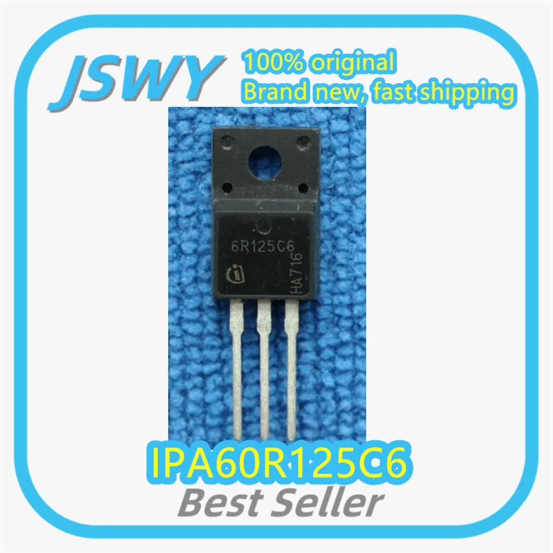 

(10/50pcs) IPA60R125C6 Silk Screen 6R125C6 TO220F Field Effect Transistor Brand New Original Electronics