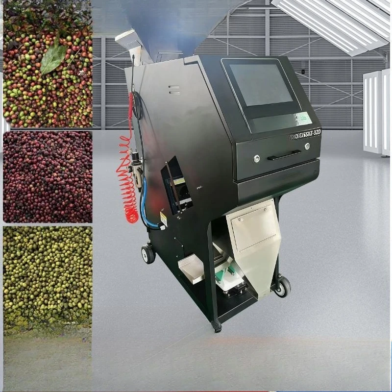 AI intelligent green coffee bean screening machine industrial seed nut color sorter