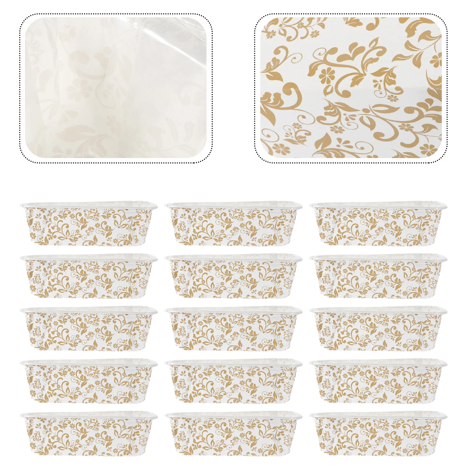 

50 Pcs Bread Tray Boat Shaped Trays Cupcake Liner Decorative Baking Cups White Wrappers Packing Pans Paper Wrapping