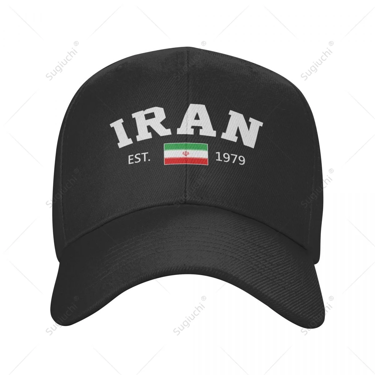 Unisex Baseball Cap Iran EST.1979 Independence Day Wild Sun Shade Peaked Adjustable Outdoor Caps for Men Women