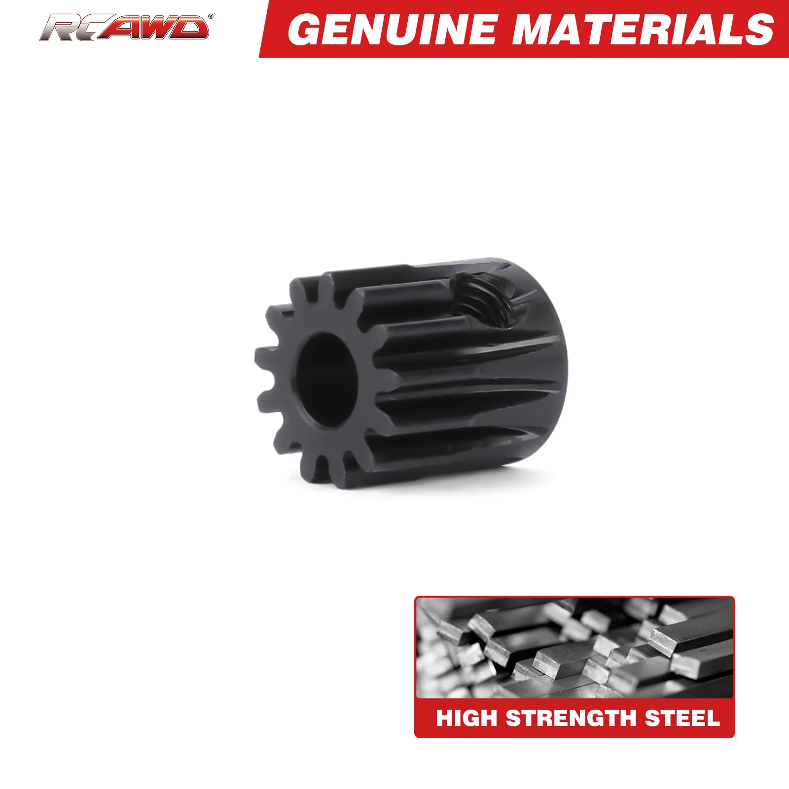 RCAWD 13T 0.8Mod φ5mm Safe-D5 Pinion Gear for ARRMA 1/10 1/8 3S 4S Vorteks Senton Granite Big Rock Mojava Upgrded part - Image 5