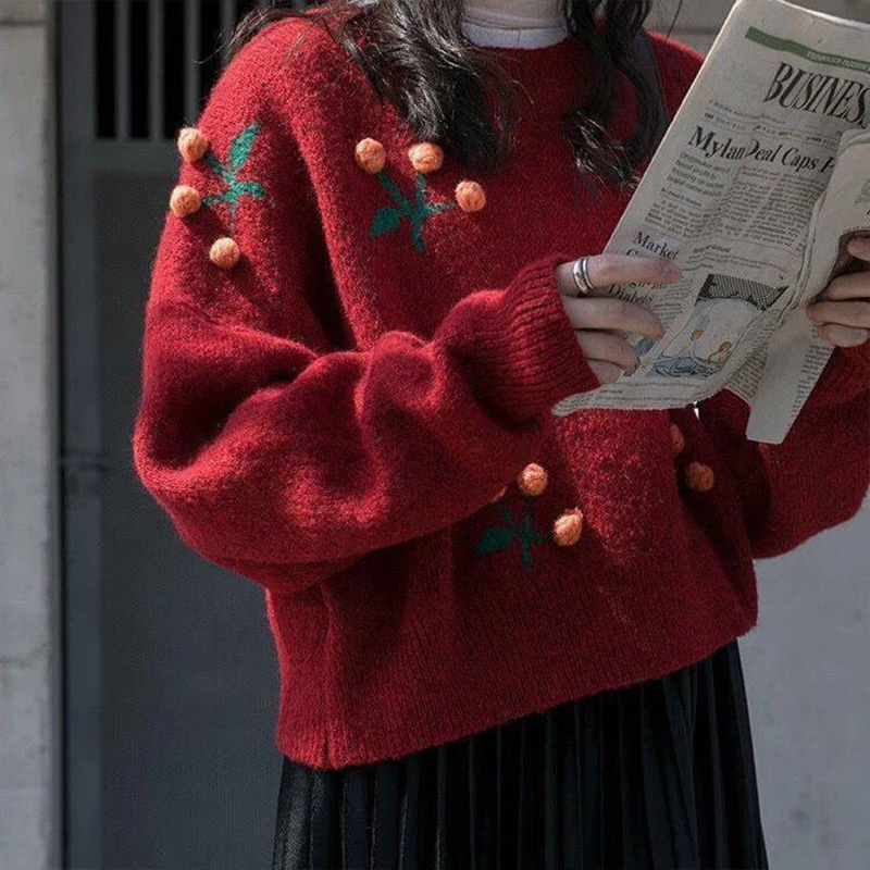 Abbigliamento da donna Maglioni vicino alle persone Comodo per il tempo libero Pullover larghi a maniche lunghe Allentati All-match Estate alla moda