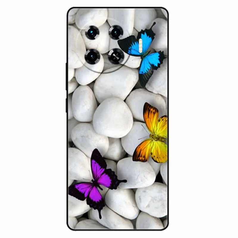 Soft Lovely Cases For Tecno Spark 20 Pro Plus Case Silicone Wolf Tower Cat Phone Covers For Tecno Spark 20 Pro+ Cover KJ7 TPU