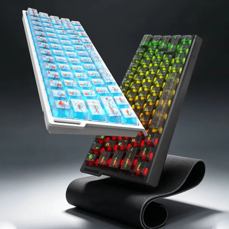 MADLIONS MAD60/MAD68 V2 Magnetic Switch Wired Gaming Keyboard Hot Swappable 61/68 Keys Ergonomic Compact Design Daily Office