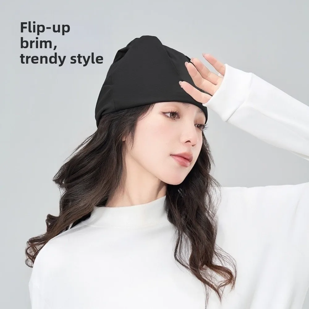 قبعة نوم قطنية للسفر مقاومة للرياح، بلوفر نوم دافئ، حجب الضوء، قبعة مريحة للنساء والرجال #2