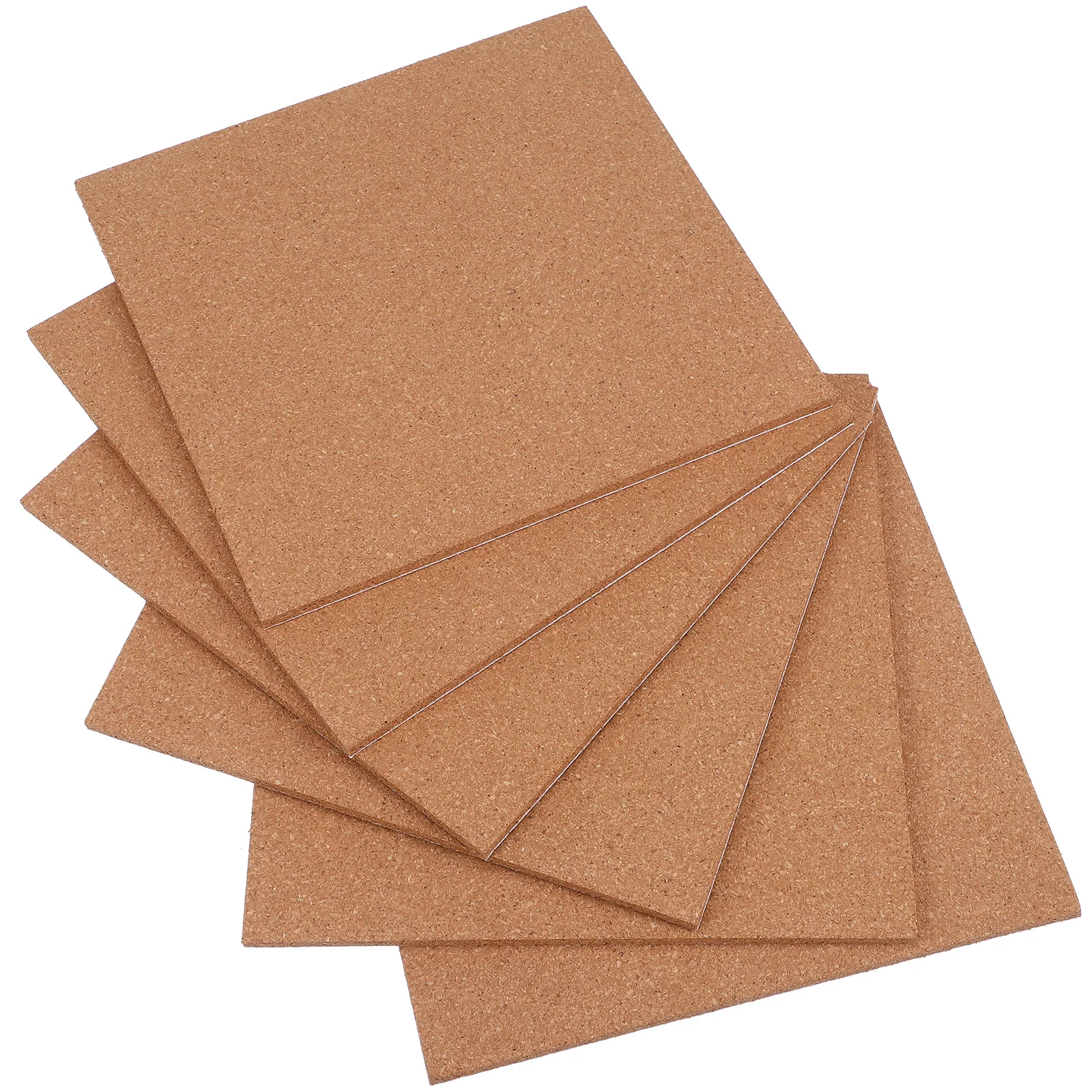 6 Pcs Cork Board Message for Office Corkboard Notice Squares Push Pin Memo Mini