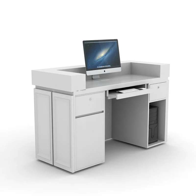 Customized.Custom French Industrial Style Counter Cashier Reception Table for Store Coffee Restaurant Barbecue Bar