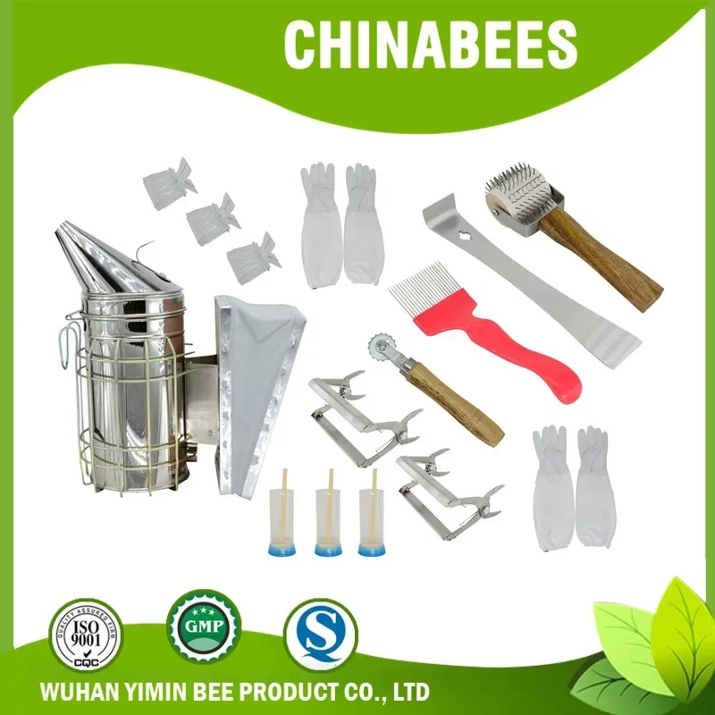 Beekeeping Tool Kitchenware Beekeeping Suit Bee Smoker Labeled Bottle-Bee Gloves Cut Honey Fork Mentioned Spleen Clip Catch King