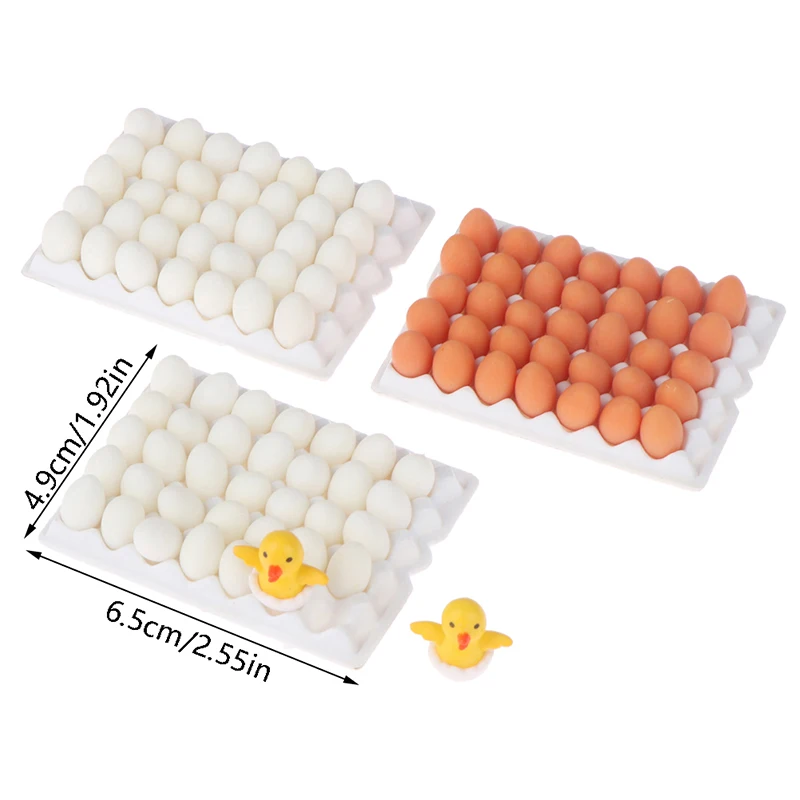 Oeufs miniatures de maison de course pour enfants, modèle d'escalade, accessoires alimentaires de cuisine, décor de maison de beurre, jouets de jeu de simulation, bricolage, 1 ensemble