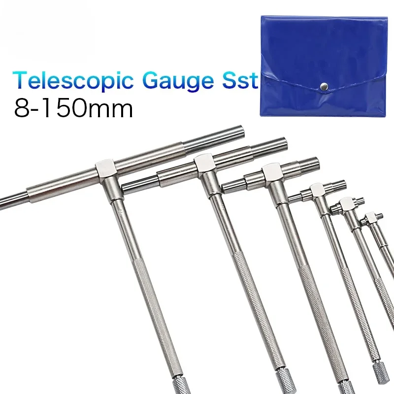 

6pcs 8-150mm (5/16 "-6") Telescoping Gauge Set Internal Gauge Hole Gauges for Quick Inside Measurements of Holes