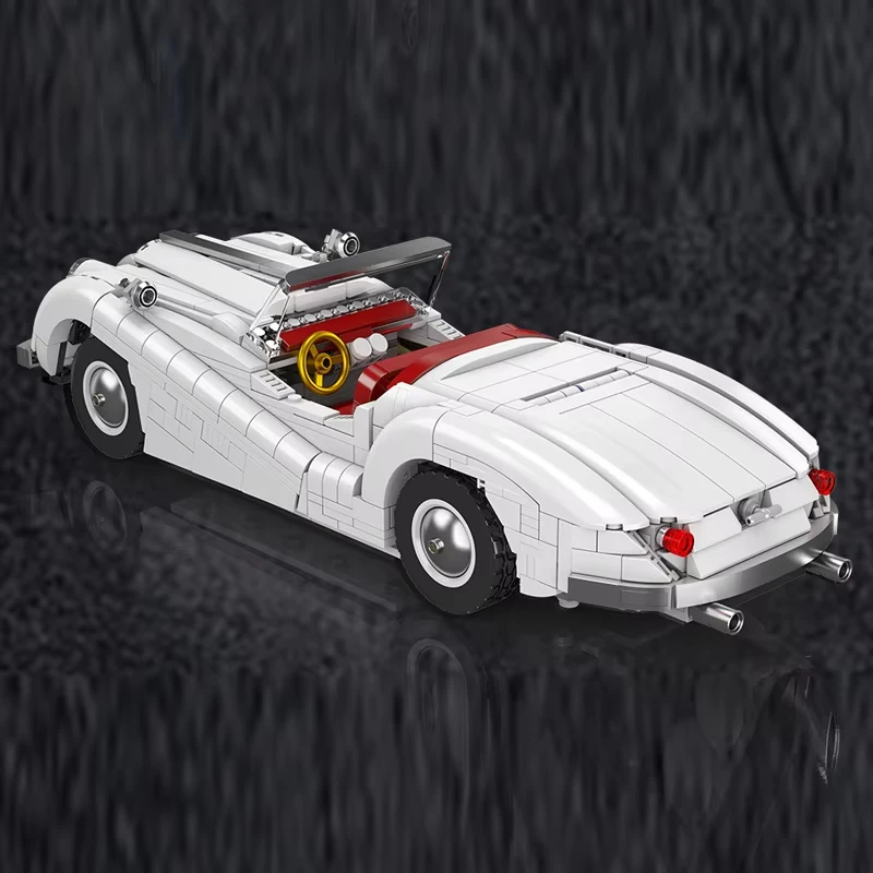 1302 Pz Tecnico Classico Auto Sportiva XK140 OTS Super Sport Auto Da Corsa Building Blocks MOC Roadster Giocattoli Set per I Regali Dei Bambini