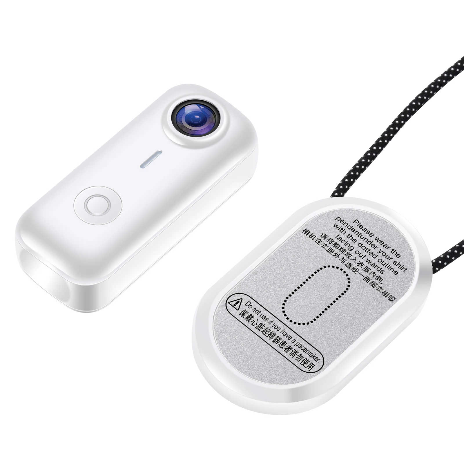 AliExpress Rammasun Magnetic Wearable Action Camera 1080P with WiFi & Night Vision - Ultra Compact Hands-Free Body Cam for Sports & Cycling