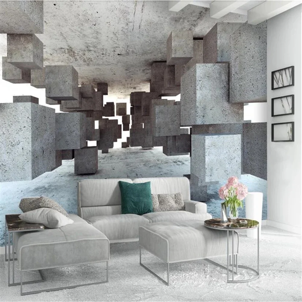 Custom industry photo wallpaper 3D Golden Abstract geometry wallpapers TV background papel de parede wall paper home decoration