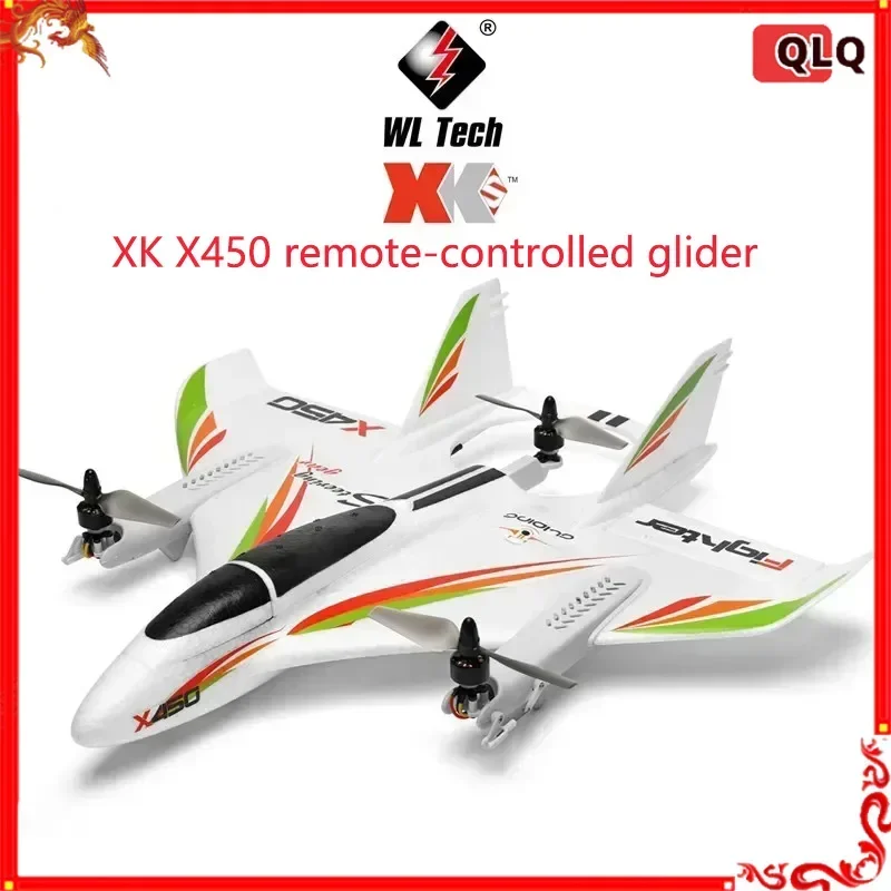 wltoy Xk X450 Remote Control Glider Model Multifunctional Vertical Takeoff And Landing Special Effects Six Way Brushless Vehicle