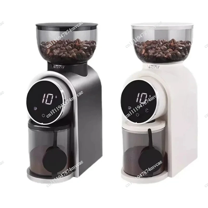 Electric Coffee Grinder Automatic Burr Mill Coffee Bean Grinder for Espresso American Coffee Pour Over Visual Bean Storage