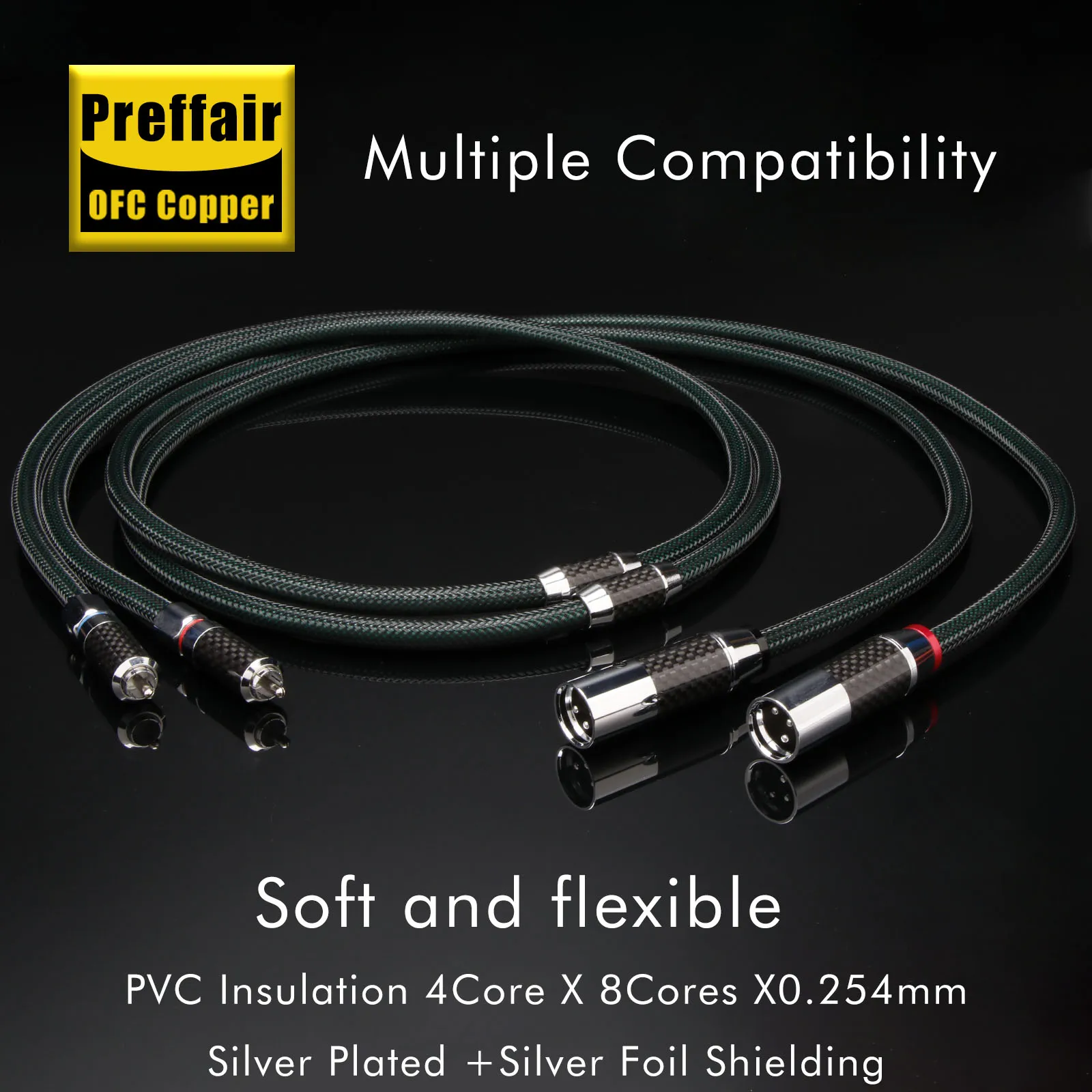 Pair Xlr Cable 6N O… - image