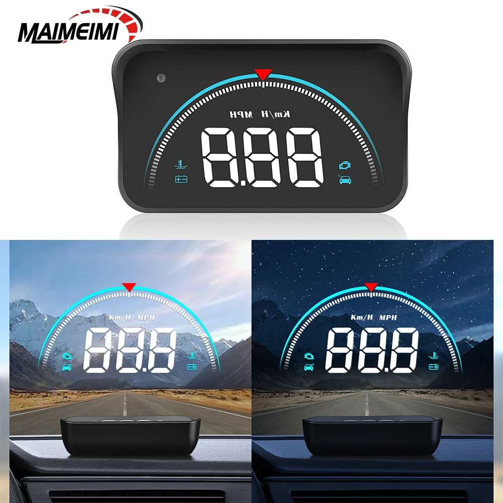 

M8 Car Head Up Display OBD2 HUD Overspeed Voltage Warning Auto Electronic Water Temperature For Car Electronics Accessories