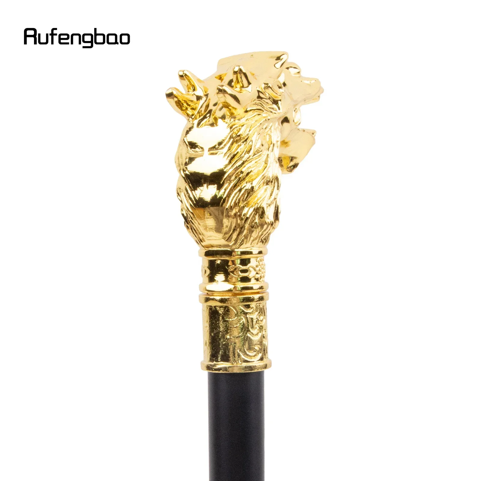 الذهبي التنين رئيس واحد مشترك موضة عصا للمشي ديكور مصاص دماء تأثيري حفلة عصا للمشي هالوين كروسيه 93 سنتيمتر