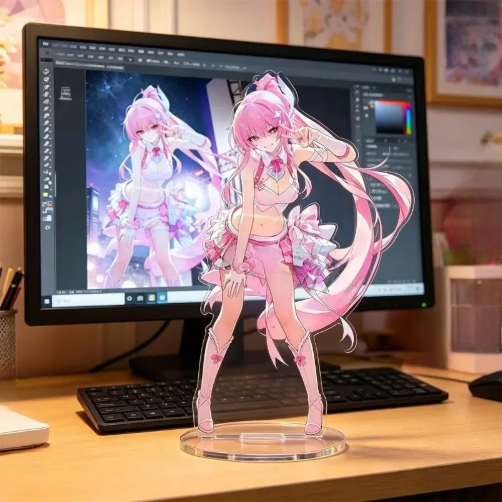 Wuthering Waves Game Figure Aemeath Hiyuki Acrylic Stand High Beauty Sign Model Plaque Desktop Display Decoration Home Ornament