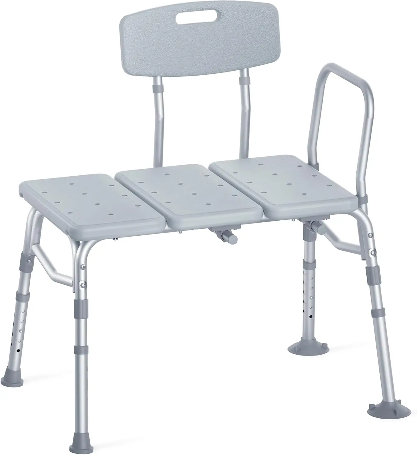 

Tub Transfer Bench for Bathtub, FSA HSA Eligible 400 lbs Heavy Duty Shower Chair with Backrest, SlipResistant Feet, Height Adju