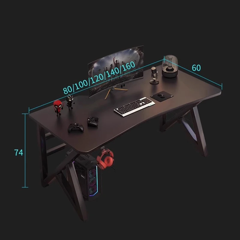 لوازم مكاتب الكمبيوتر المكتبية غرفة المعيشة دراسة الطلاب الألعاب الدائمة طاولة الكمبيوتر المحمول غرفة نوم مكتب الأثاث العصري #4