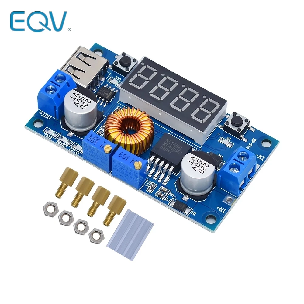 Dc-dc 5a Digital Led Drive Lithum Battery Charger Module Cc/cv Usb Step Down Buck Converter With Voltmeter Ammeter