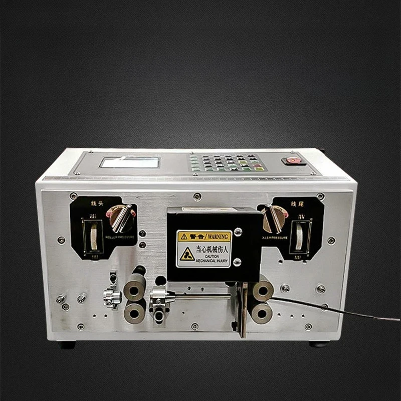 

Computer wire cutting machine, length and quantity self-determined time-saving automatic wire stripping machine