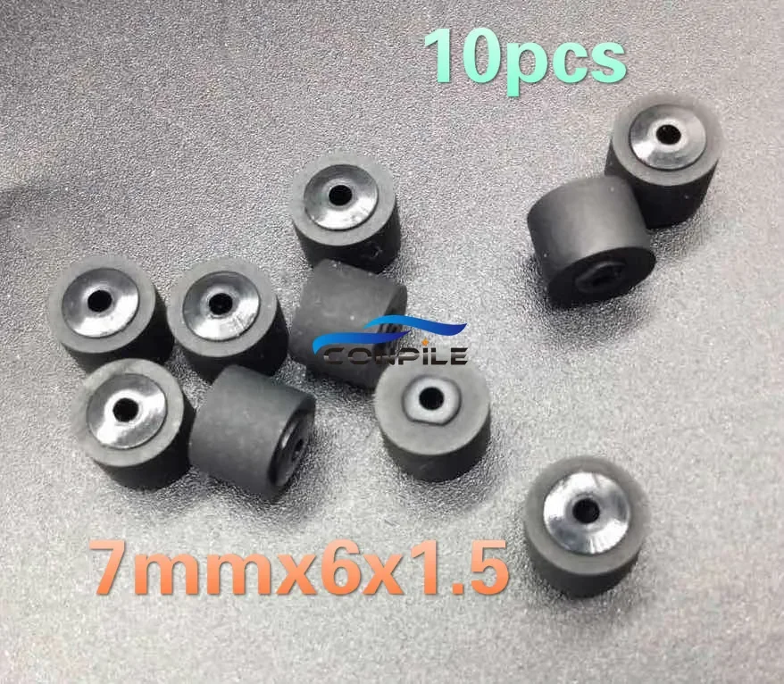 10pcs 7mmx6x1.5 pinch roller  for Sony WM-702 701 F702 F707 WM-F707 WM-R707 WM-701C WM-702 cassette deck player