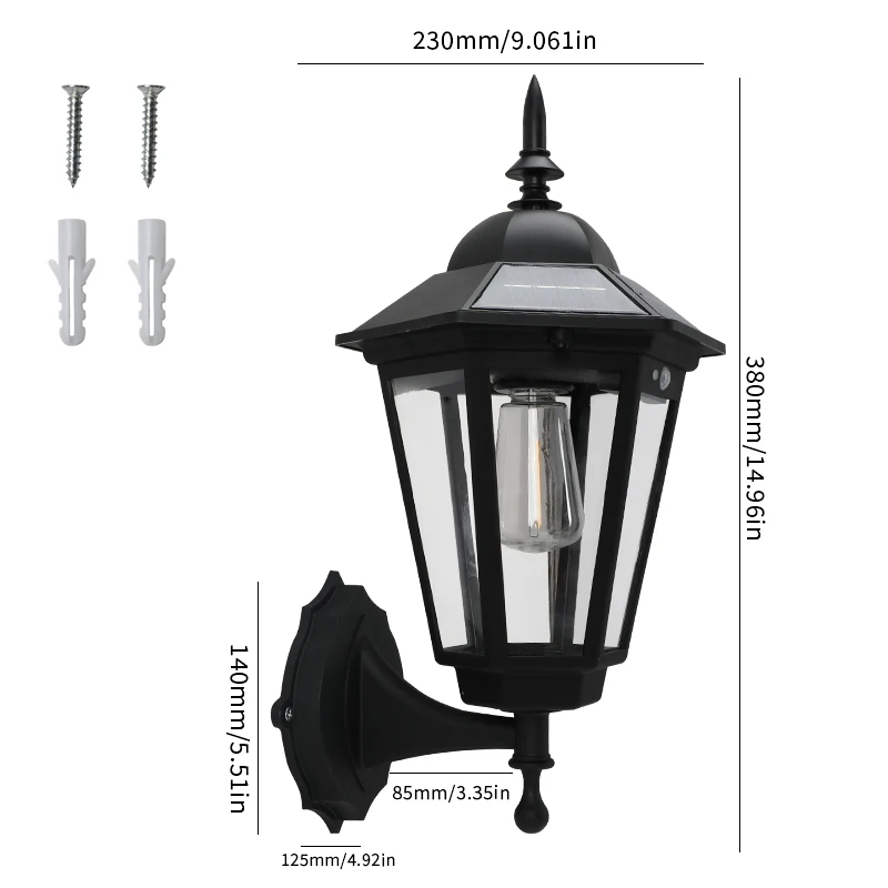 1PC Retro Landschap Solar Pathway Light Tungsten Filament Lampen Outdoor Tuin Straat Vloer Decoratieve Solar Tuin Led-verlichting