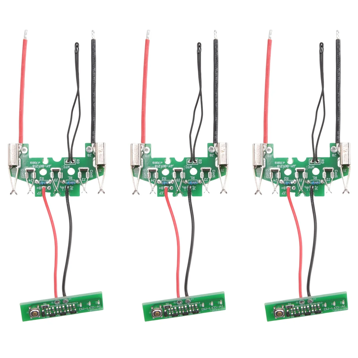 N87R 3Pcs BAT610 18V Lithium-Ion Battery PCB Charging Protection Circuit Board for Boschs 18V Li-Ion Battery