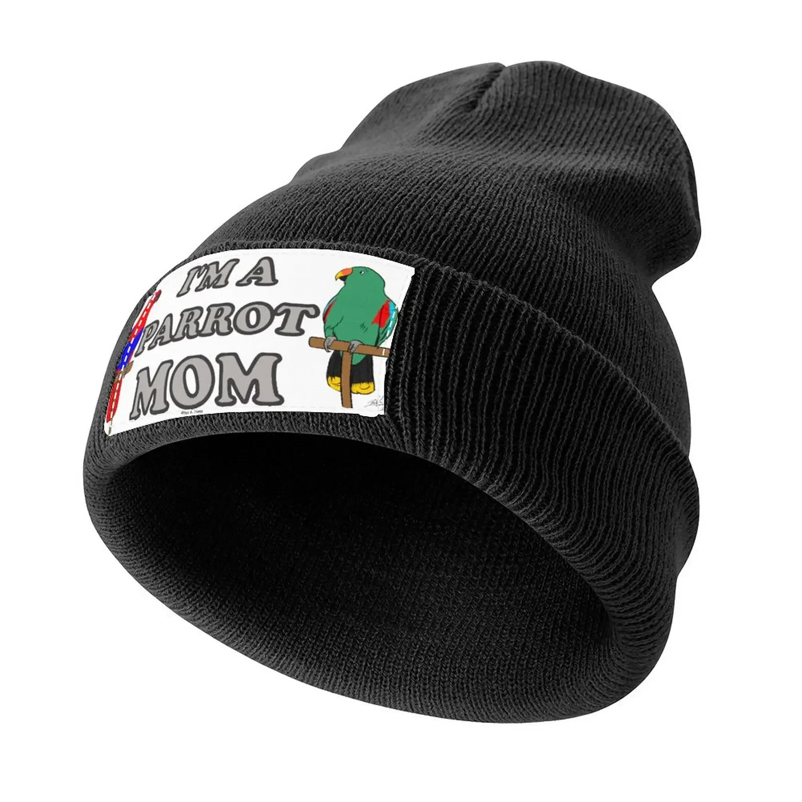 I'm a Parrot Mom! - Eclectus Male and Female Knitted Cap party Hat summer hat Caps Male Women's