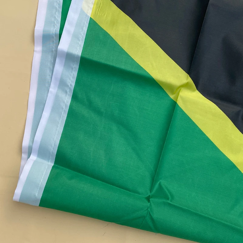 EOODLOVE FLAG Tanzania Flag 90 * 150cm Polyester Fiber Hanging Tanzania Indoor and Outdoor Banner Decorative Flag