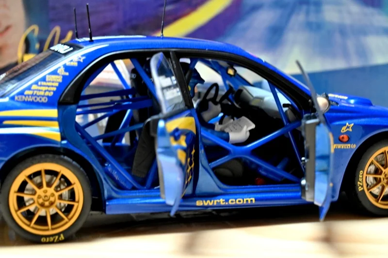 Autoart 1:18 STI WRC # 10 2002 Makinen simulación edición limitada todo abierto aleación Metal estático coche modelo juguete para regalo