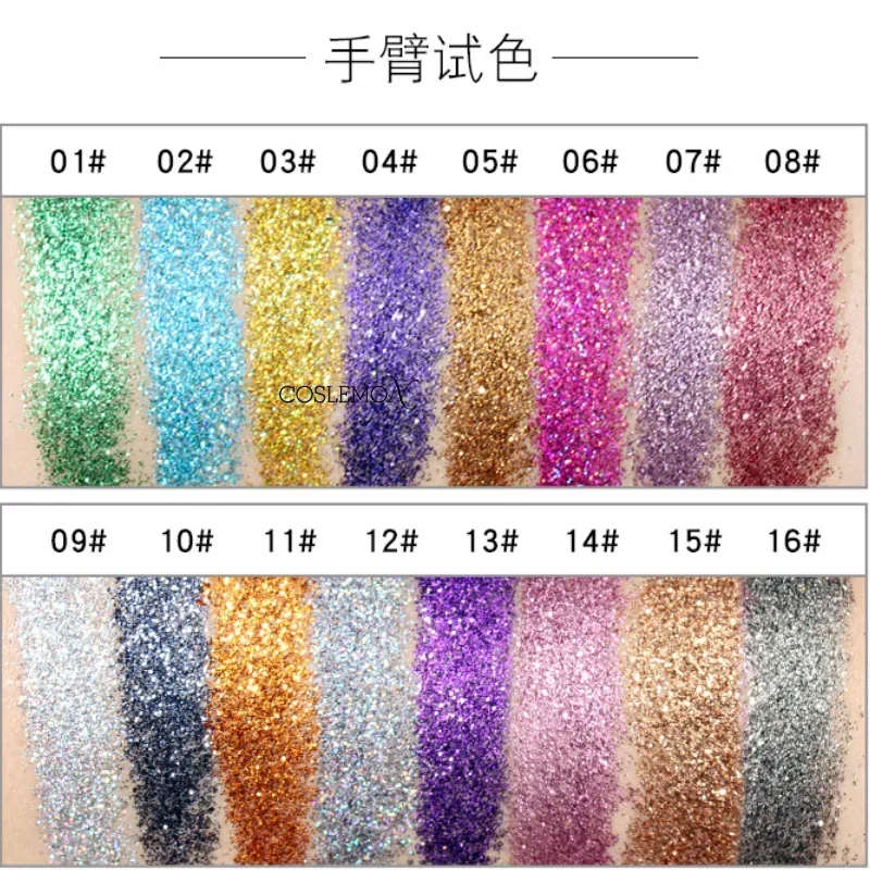 Single Color Shiny Glitter Eyeshadow Plate Mini Eye Shadow Long Lasting Multi Color High Pigment Quality Eye Makeup Cosmetic