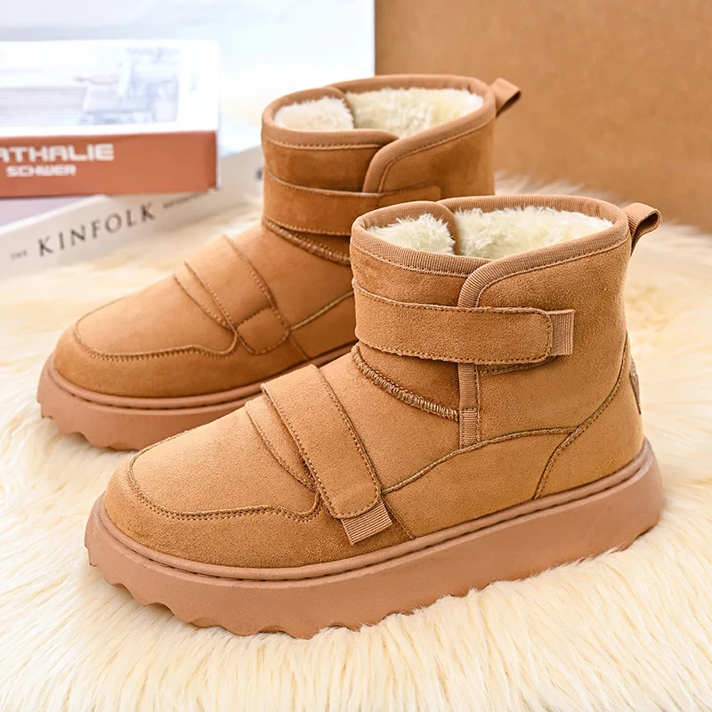 

Men’s 2025 Insulated Snow Boots, Faux Fur Lined & Anti-Skid, Perfect for Veterans Day & Skiing or Snowboarding