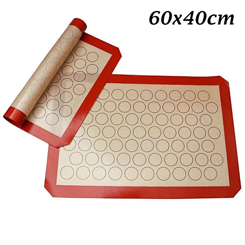 Silicone Baking Mat Non Stick Oven Liner Macaron Pastry Cookie Rolling Dough Mat Reusable Pad Sheet Bakeware Kitchen Accessories