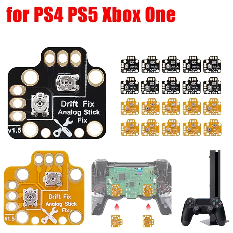 1-8pcs Gamepad Joystick Drift Repair Board Module for PS4 PS5 Xbox One Universal Controller Analog Thumb Stick Drift Fix Mod