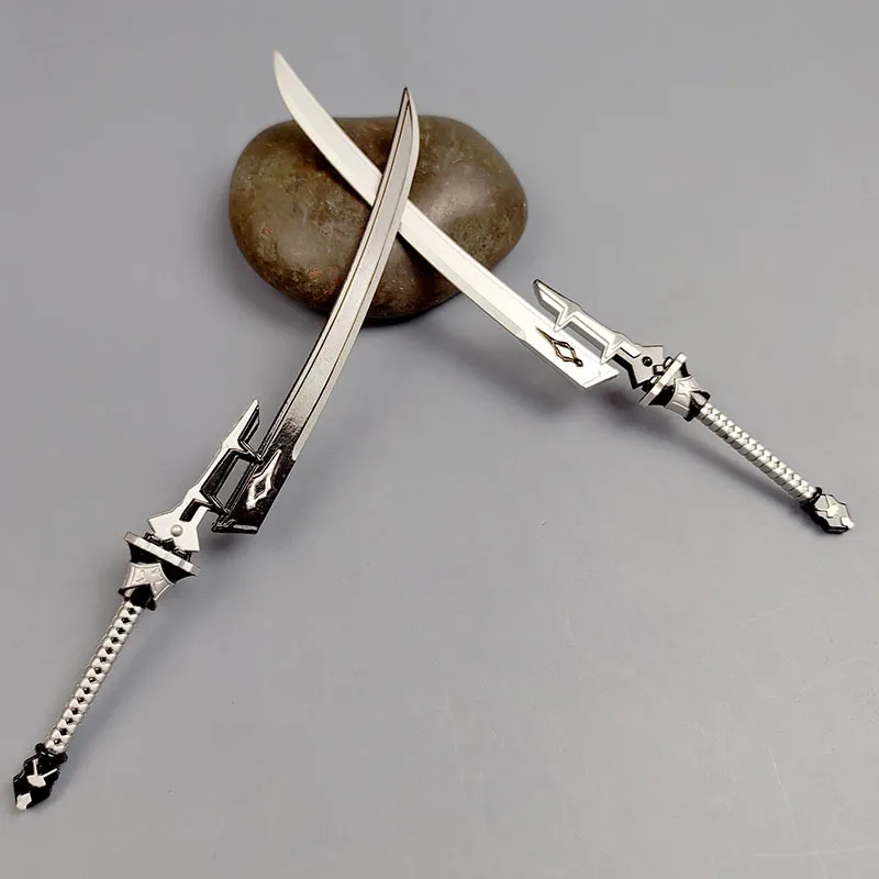 ニーア オートマタ ニーア デュアルブレード 武器モデル ゲーム周辺機器 刀 金属製おもちゃの剣 クリエイティブアクションフィギュア ディスプレイピース 男の子へのギフト