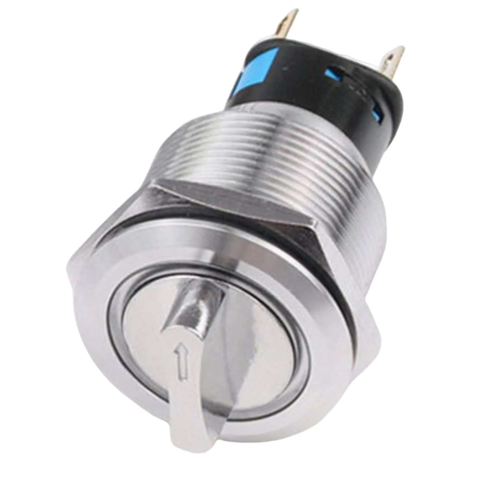 

19mm Rotary Switch PushButton Switch For Low Light Conditions IK09 Protection LED Light Indicator Mechanical Life 300,000 Cycles