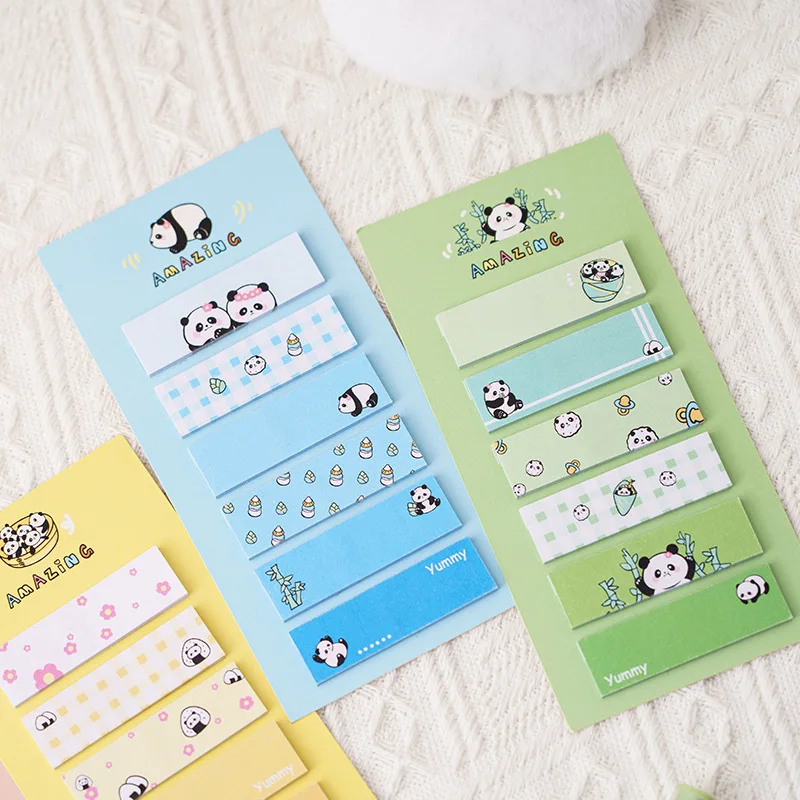 120sheets Cartoon Panda Notes High Value Index Stickers Note Categorization Labels Cute Girl Heart N Times Sticky Notes Notepad