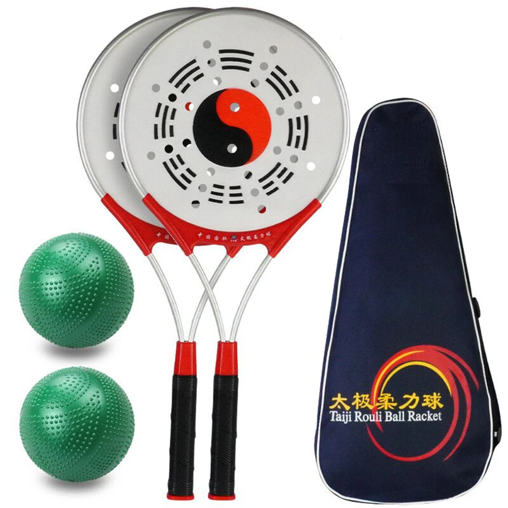 Chinese Kongfu Wushu Martial Arts Taiji Rouli Ball Tai Chi Racket Set