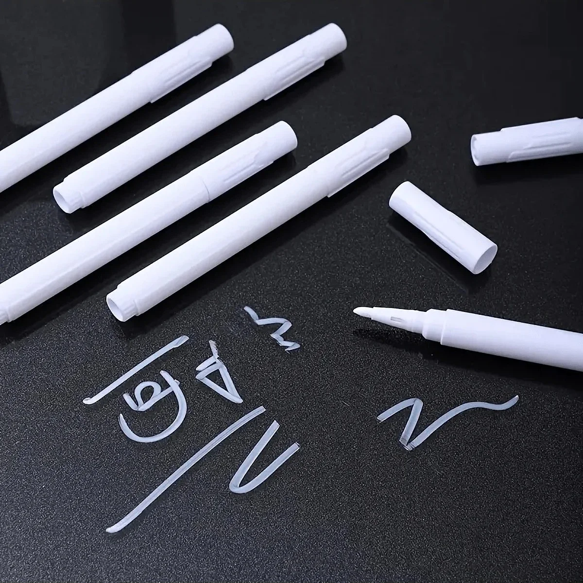 3-24pcs White Liquid Chalk Marker Pens - Dust-Free and Easy Erase Formula - Perfect for Teachers, Classrooms, and Pres