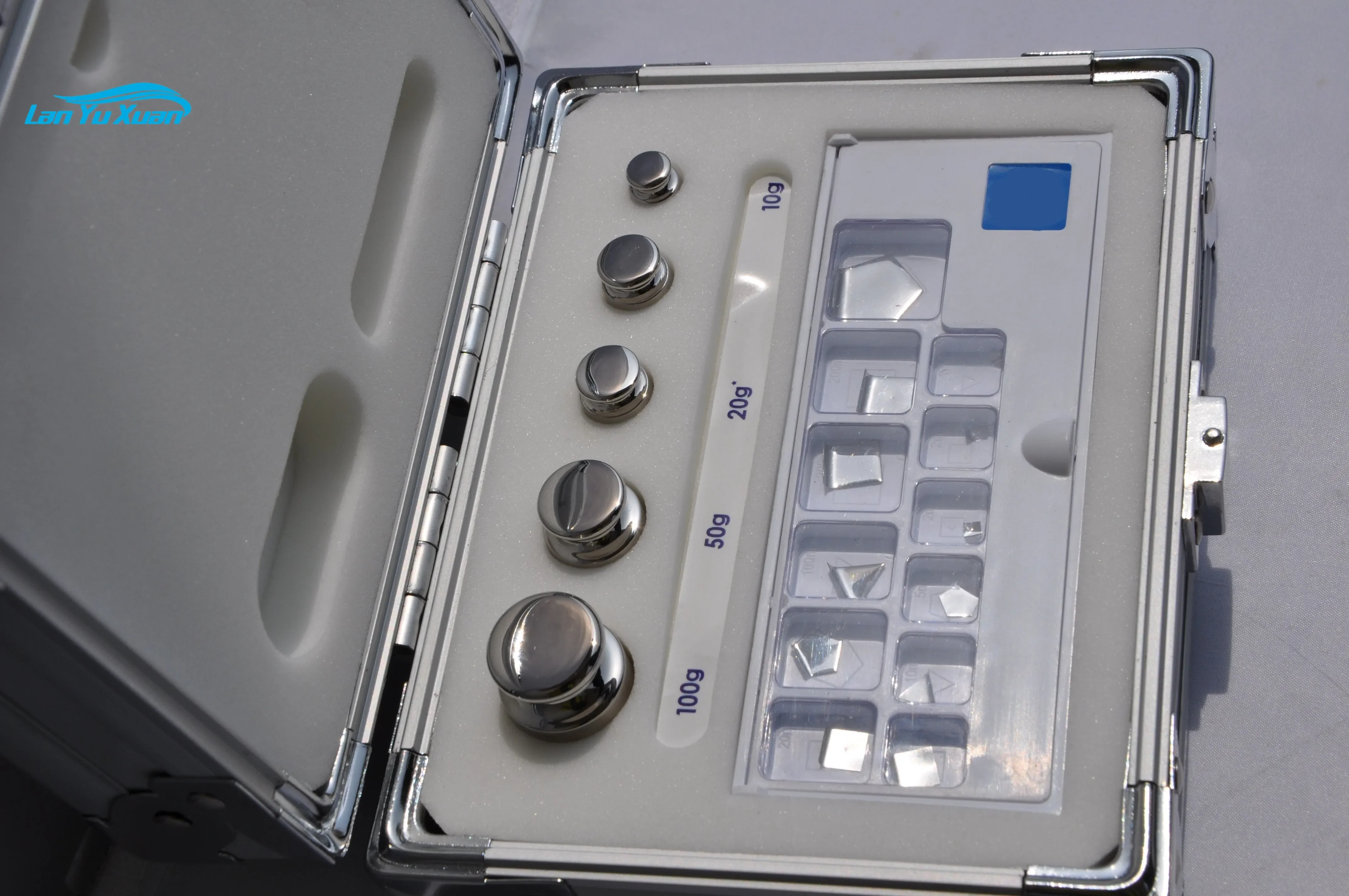 E2 1mg-100g صندوق الوزن من الفولاذ المقاوم للصدأ كتلة المعايرة