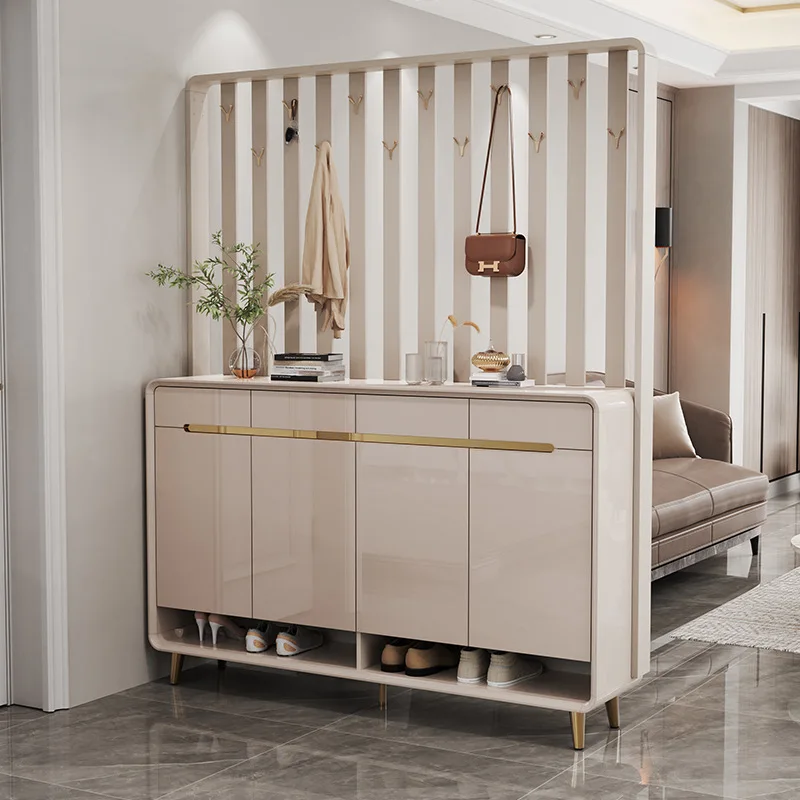 Shoe cabinet integrated entrance cabinet household door screen sofa double-sided partition cabinet light luxury door small apart