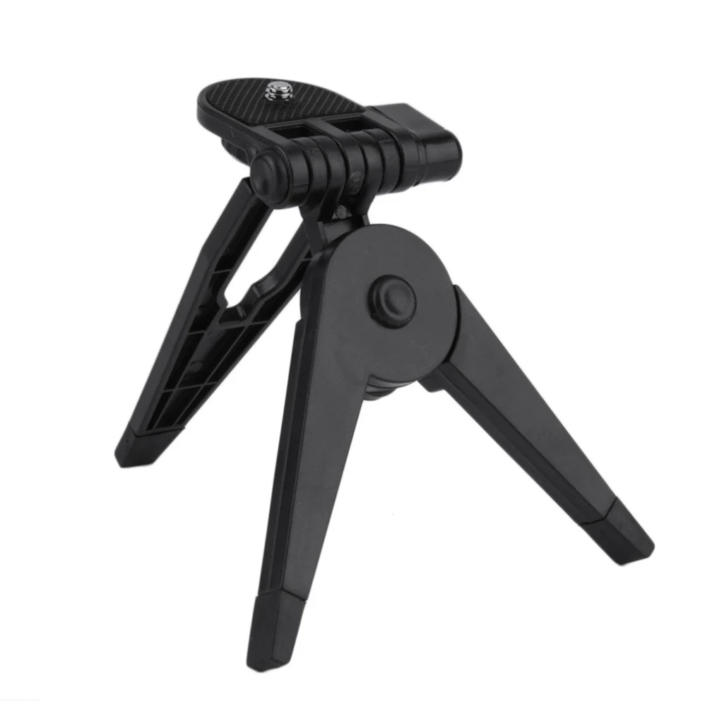 Portable Folding Plastic Tripod Stand Hand Grip for 1/4