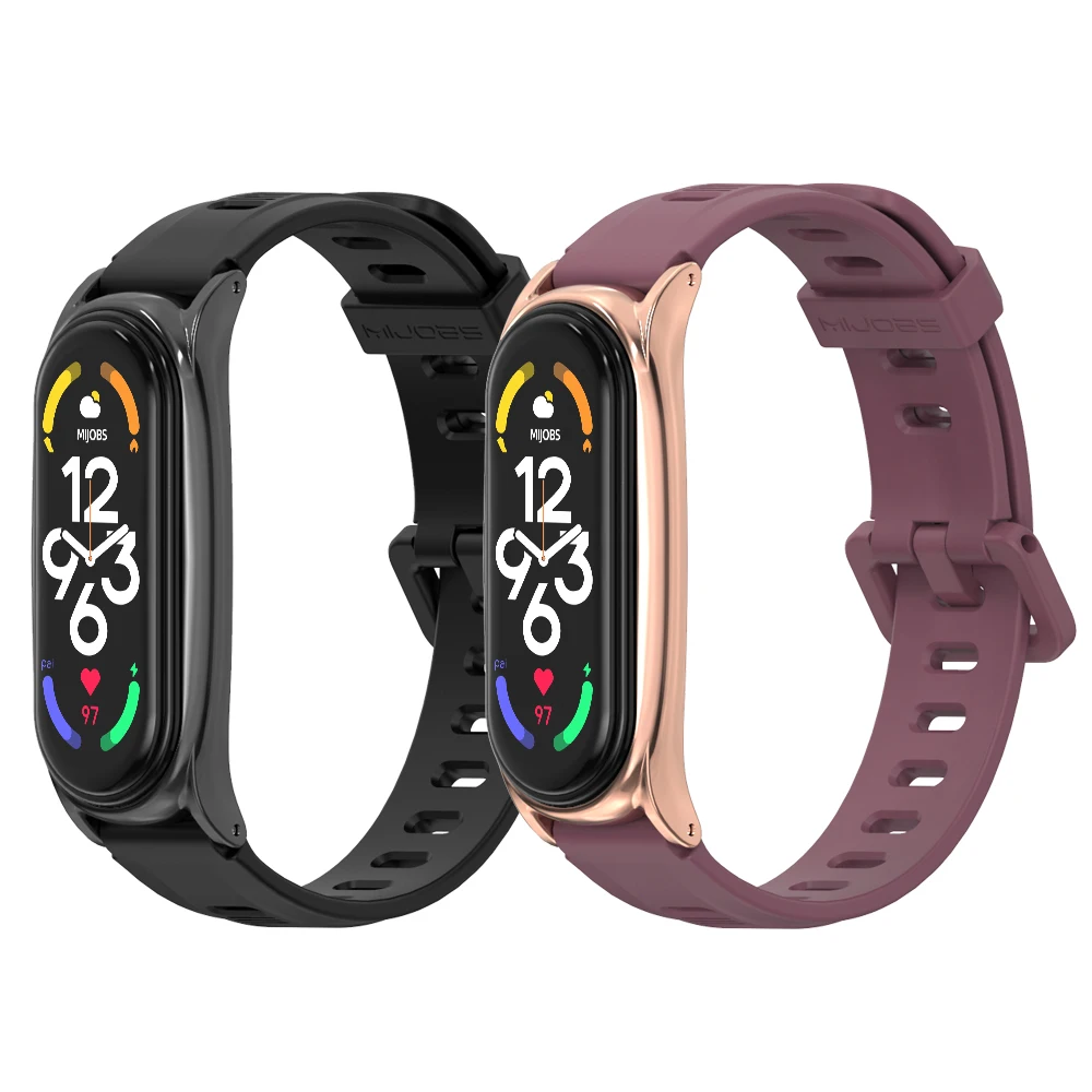 สำหรับ Xiaomi Mi Band 7 6 5 4 3สำหรับ Mi 6สร้อยข้อมือ PU หนังสายรัดข้อมือ Mi Band 5สายรัดข้อมือ Pulseira สมาร์ทอุปกรณ์เสริม