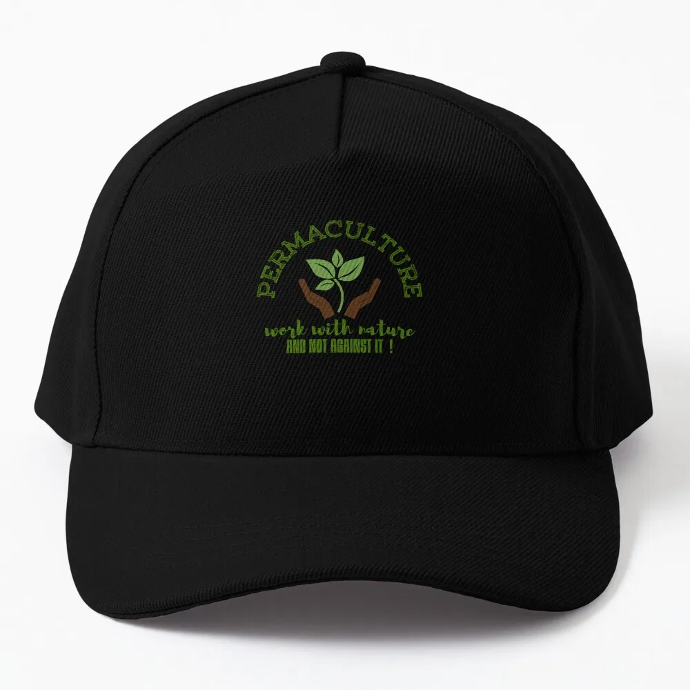 

Permaculture work with nature , not against it ! Baseball Cap fashionable Trucker Hat Hip Hop Woman Cap Men'S